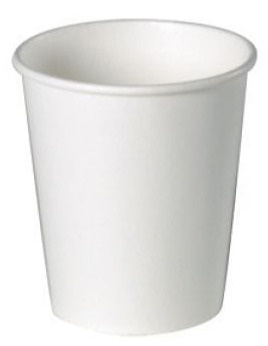 Biały kubek papierowy do kawy, herbaty 250ml, 80mm, 50 szt. Biały kubek papierowy do kawy, herbaty 250ml, 80mm, 50 szt.