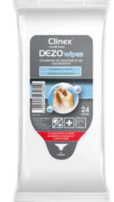 Clinex DezoWipes 24szt. chusteczki dezynfekujące Clinex DezoWipes 24szt. chusteczki dezynfekujące