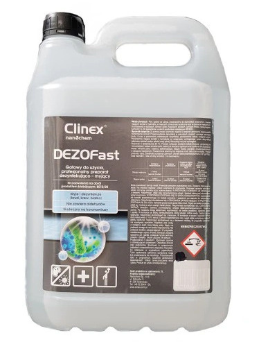 Clinex Dezofast 5l Preparat Dezynfekująco-myjący Clinex Dezofast 5l Preparat Dezynfekująco-myjący