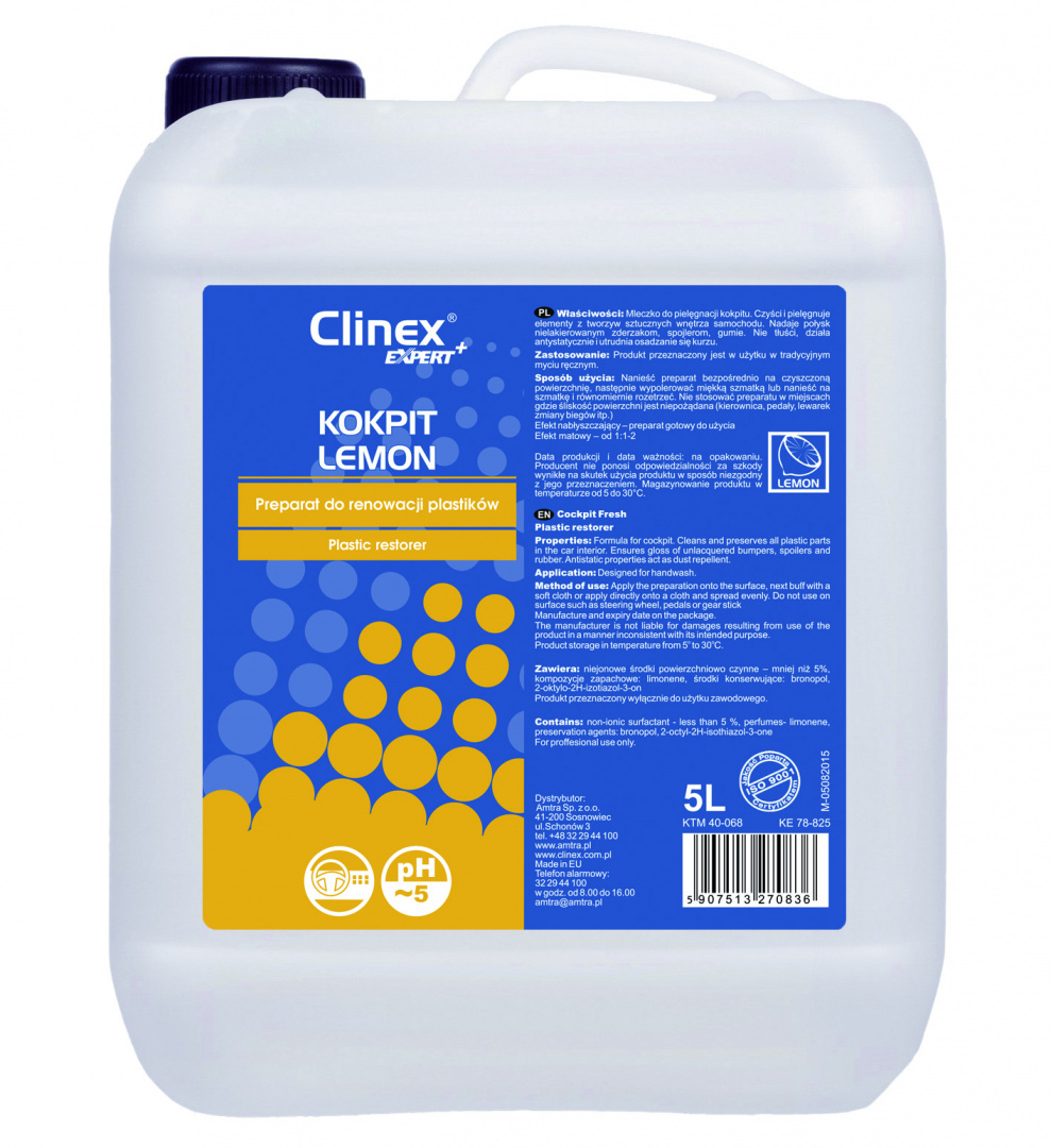 Clinex Expert+ Bio Kokpit Lemon
