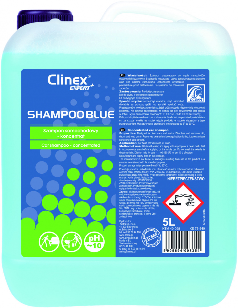 Clinex Expert+ Shampoo Blue Clinex Expert+ Shampoo Blue