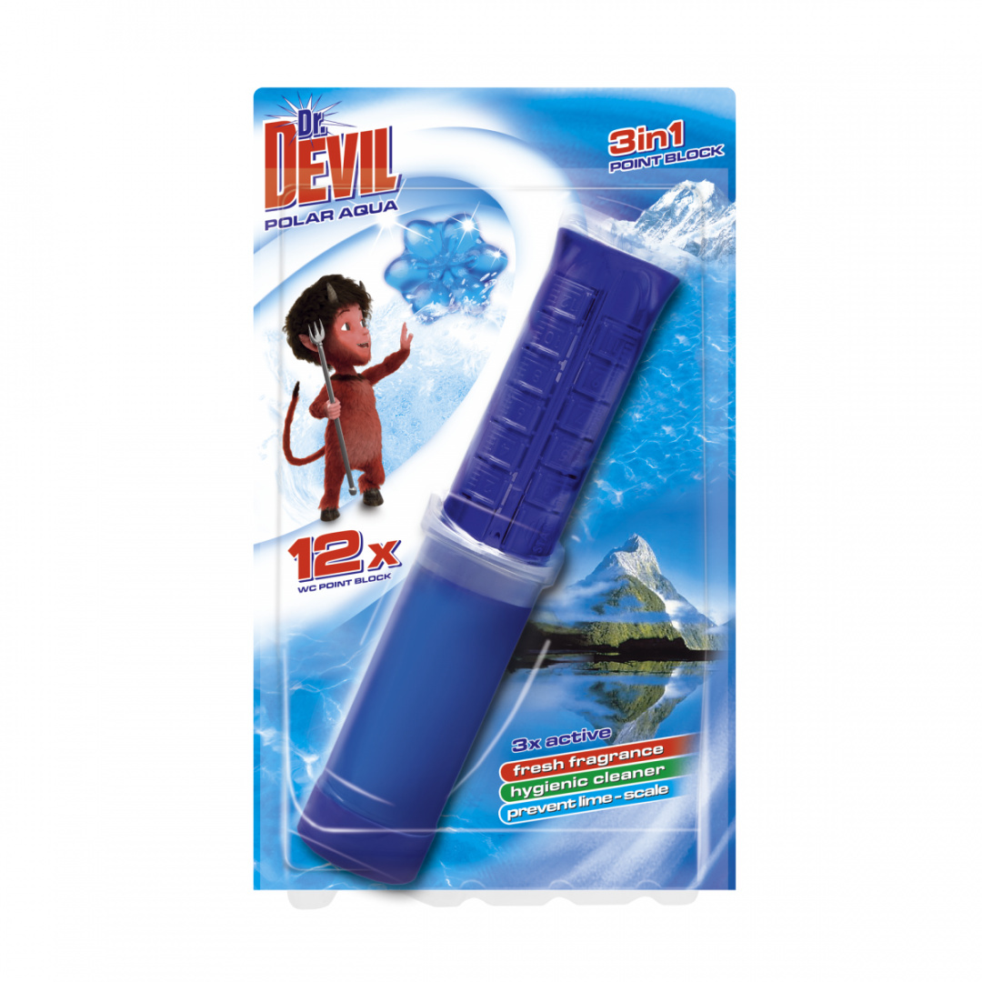Dr. Devil punktowy WC żel 3w1 Point block Polar Aqua Dr. Devil punktowy WC żel 3w1 Point block Polar Aqua