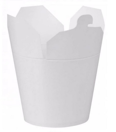 Kubełek box biały papierowy powlekany PE 500ml A50 Kubełek box biały papierowy powlekany PE 500ml A50