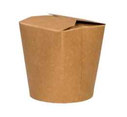 Kubełek box brązowy papierowy powlekany PE 750ml A50