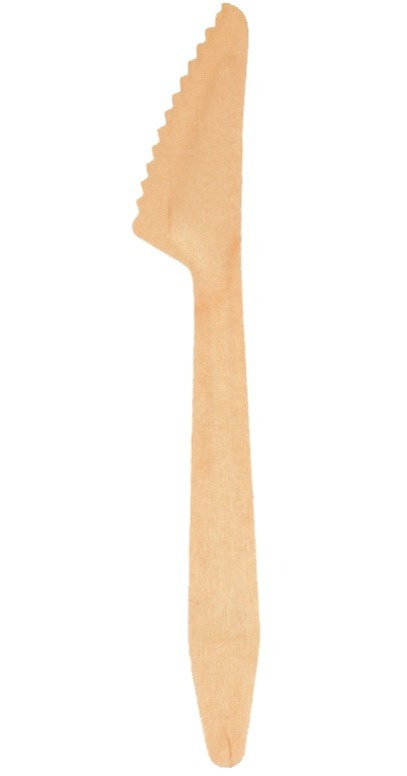 Noże drewniane, jednorazowe, ekologiczne 16,5cm 100szt. Noże drewniane, jednorazowe, ekologiczne 16,5cm 100szt.