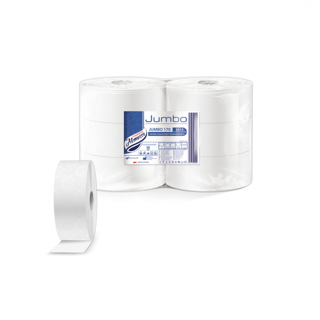 Papier Toaletowy Jumbo 170 2 warstwowy Celuloza 170m Papier Toaletowy Jumbo 170 2 warstwowy Celuloza 170m
