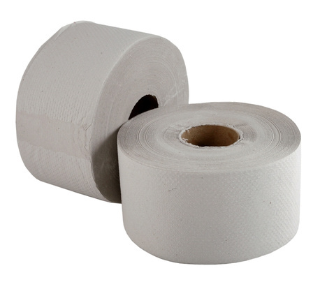 Papier Toaletowy Jumbo Szary Makulatura 140 m 1 warstwowy Papier Toaletowy Jumbo Szary Makulatura 140 m 1 warstwowy