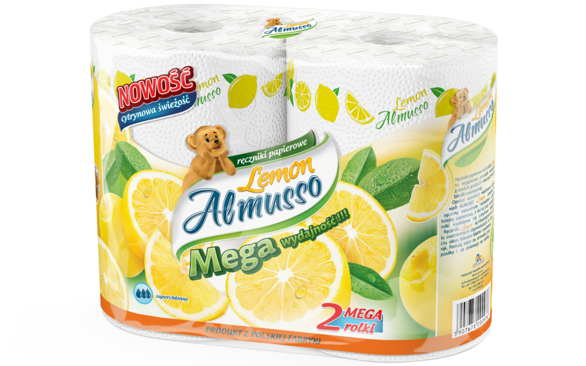 Ręcznik Papierowy 2 warstwowy Almusso Lemon Ręcznik Papierowy 2 warstwowy Almusso Lemon