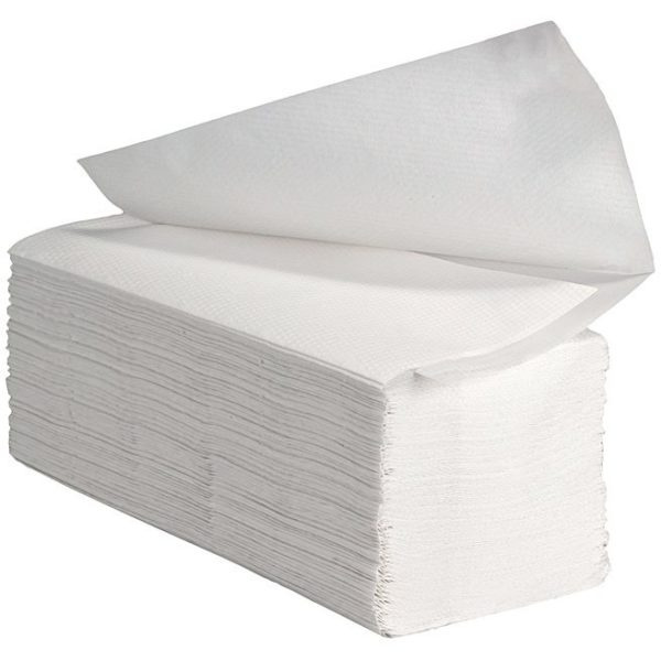 Ręcznik papierowy składany ZZ Biały 2 warstwowy Celuloza 3000 szt Ręcznik papierowy składany ZZ Biały 2 warstwowy Celuloza 3000 szt