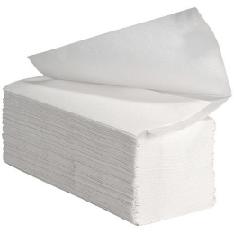 Ręcznik papierowy składany ZZ Biały 2 warstwowy Celuloza 3000 szt