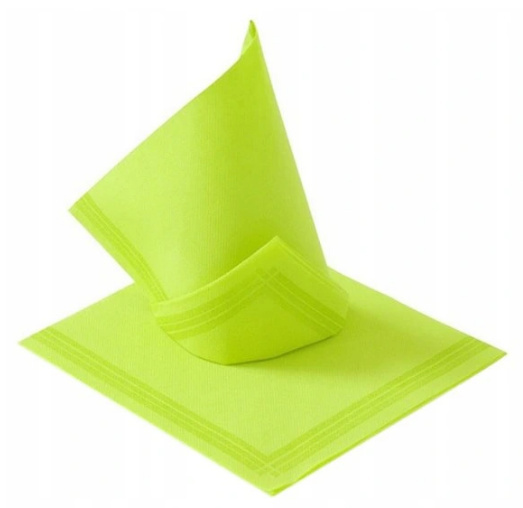 Serwetka restauracyjna 38x38 cm Tendance kiwi z paskami Serwetka restauracyjna 38x38 cm Tendance kiwi z paskami