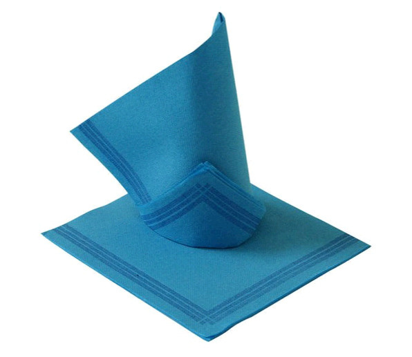 Serwetka restauracyjna 38x38 cm Tendance niebieskie z paskiem Serwetka restauracyjna 38x38 cm Tendance niebieskie z paskiem