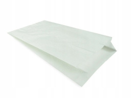 Torba papierowa fałdowa biała 150x65x290 1000szt.