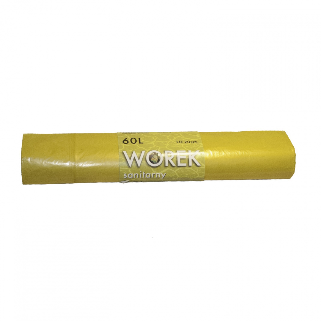 Worki na śmieci 60l Żółte Mocne 20 szt Worki na śmieci 60l Żółte Mocne 20 szt