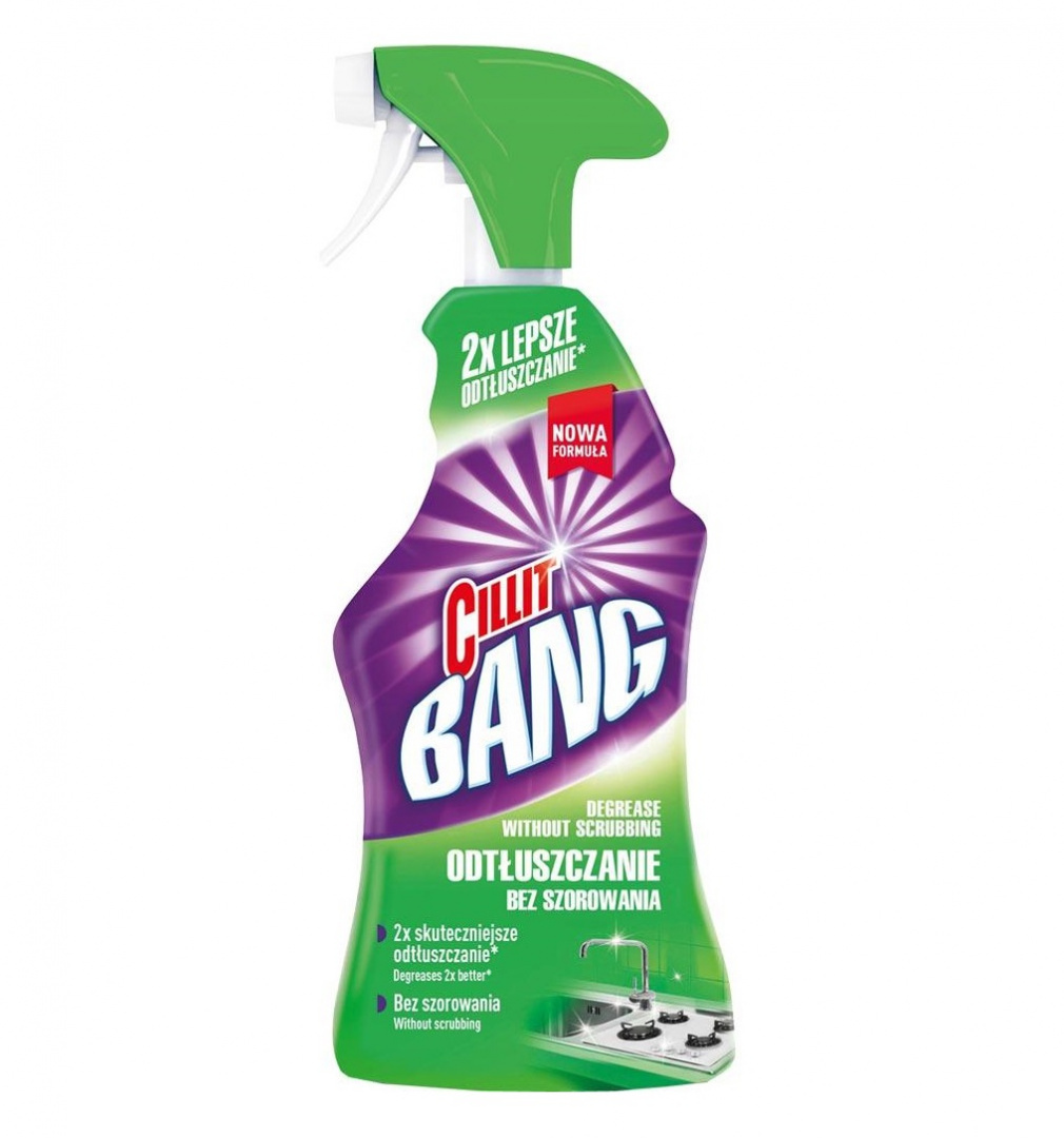 Cillit Bang Tłuszcz i Smugi 750ml - Preparat do czyszczenia powierzchni Cillit Bang Tłuszcz i Smugi 750ml - Preparat do czyszczenia powierzchni