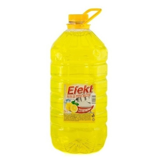 Płyn do mycia naczyń EFEKT 5L cytrynowy Płyn do mycia naczyń EFEKT 5L cytrynowy