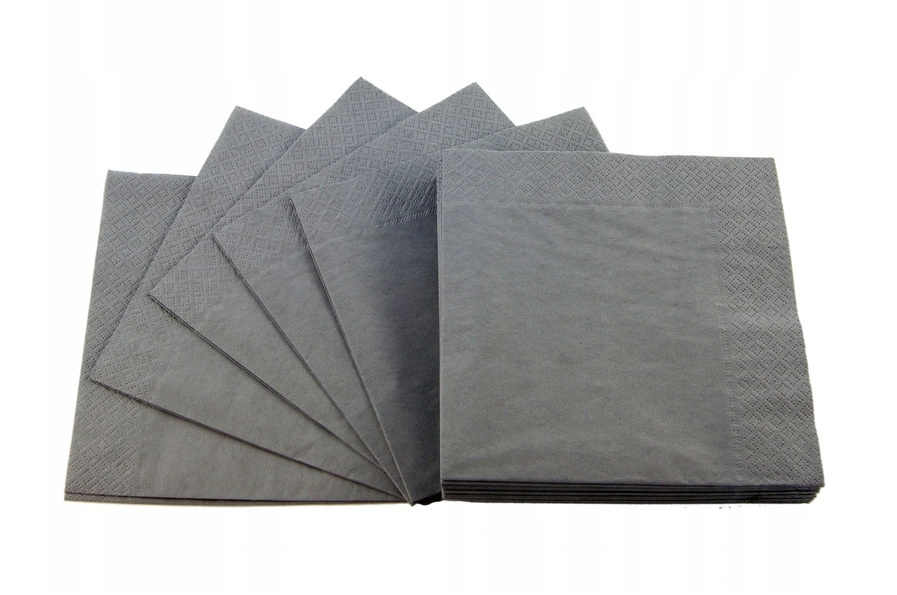 Serwetki Papierowe Szare 40/40 3 warstowe 100 szt 1/4 Serwetki Papierowe Szare 40/40 3 warstowe 100 szt 1/4