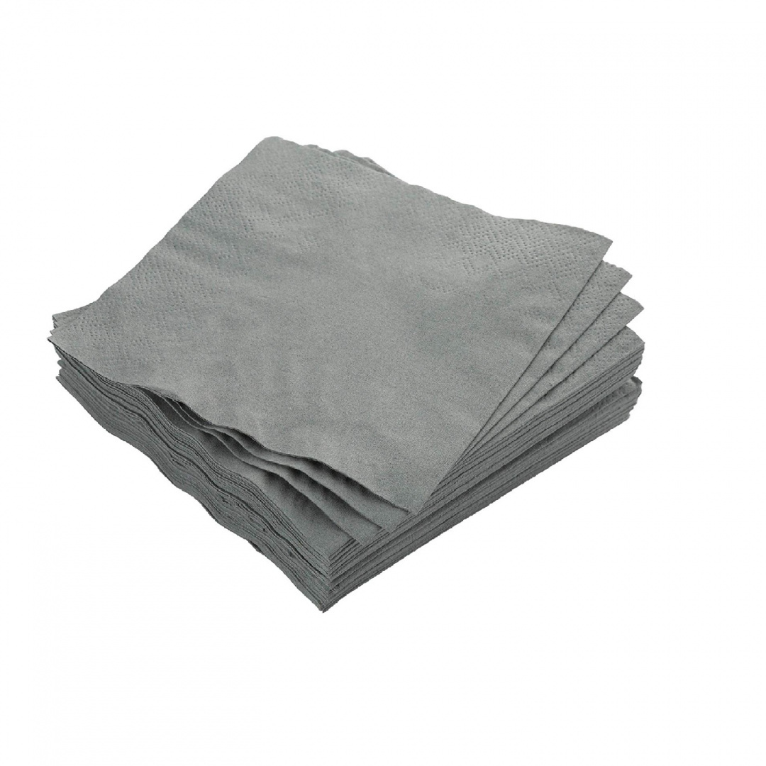 Serwetki Papierowe Szare 40/40 3 warstowe 100 szt 1/4 Serwetki Papierowe Szare 40/40 3 warstowe 100 szt 1/4
