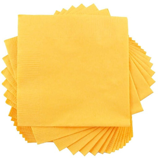 Serwetki Papierowe Żółte 33/33 2 warstowe 250 szt