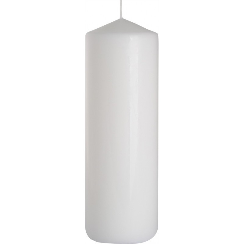 Świeca walec Biała 25cm / 8 cm 160godz czas palenia Świeca walec Biała 25cm / 8 cm 160godz czas palenia