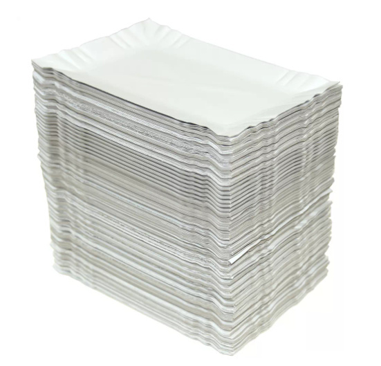 Tacka papierowa prostokątna biała 14x20 500szt.