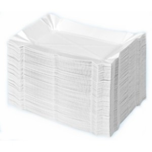 Tacka papierowa prostokątna biała 20x25 100szt. Tacka papierowa prostokątna biała 20x25 100szt.