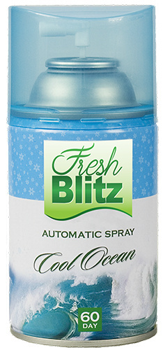Wkład do automatycznych odświeżaczy 260ml AIR BLITZ Cool Ocean Wkład do automatycznych odświeżaczy 260ml AIR BLITZ Cool Ocean