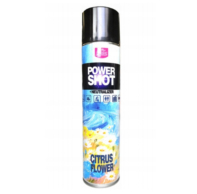 POWER SHOT neutralizator zapachów 600ml Citrus Flower POWER SHOT neutralizator zapachów 600ml Citrus Flower