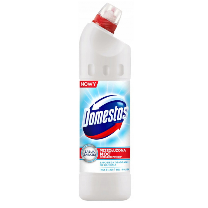 Płyn do czyszczenia toalet Domestos 750ml biel i połysk Płyn do czyszczenia toalet Domestos 750ml biel i połysk